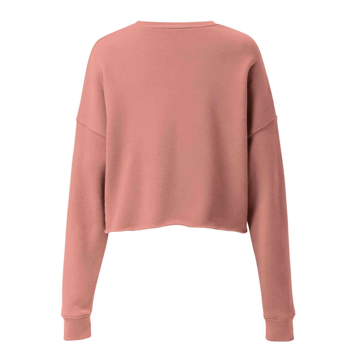 Retro Cropped Sweatshirt - Monochrome Cassette Tape Design Ghost Back