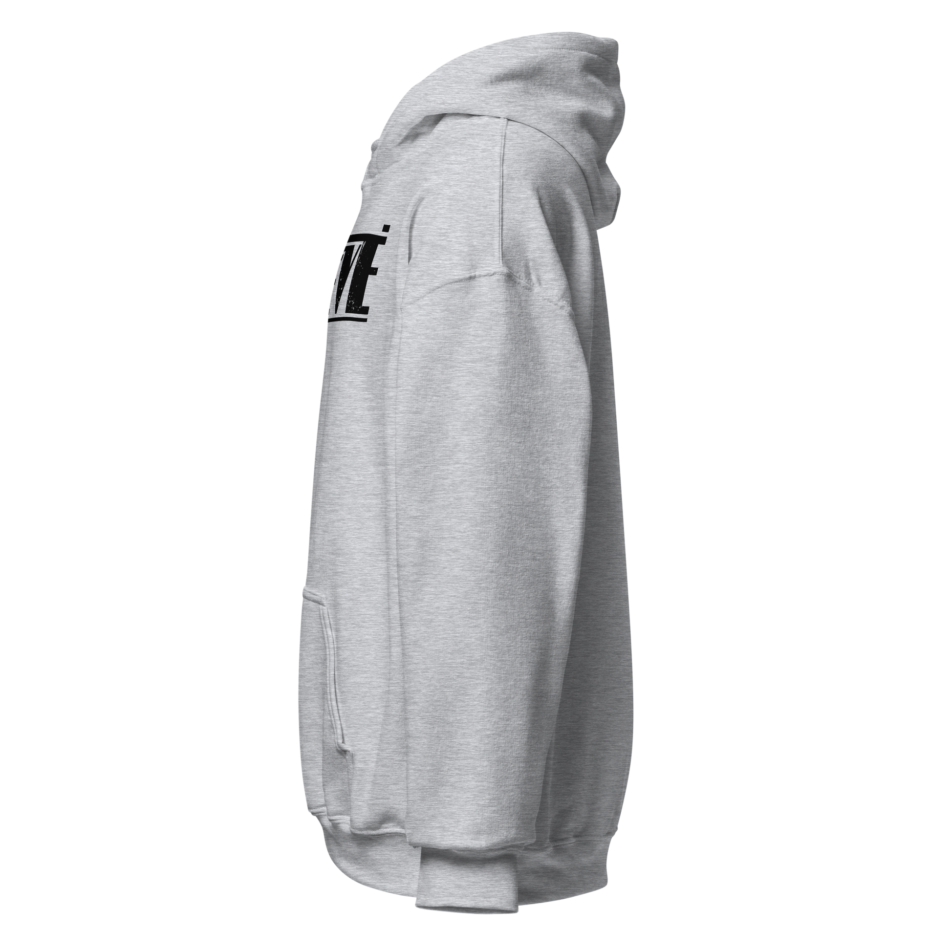 Retro Unisex Hoodie - Believe Typography Design Ghost Left