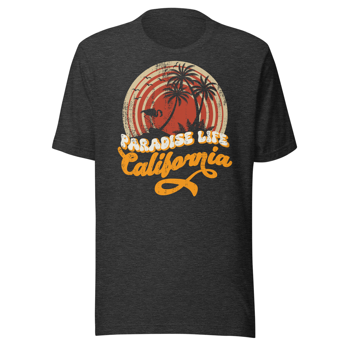 Retro Unisex T-Shirt - California Paradise Life Beach Ghost Front