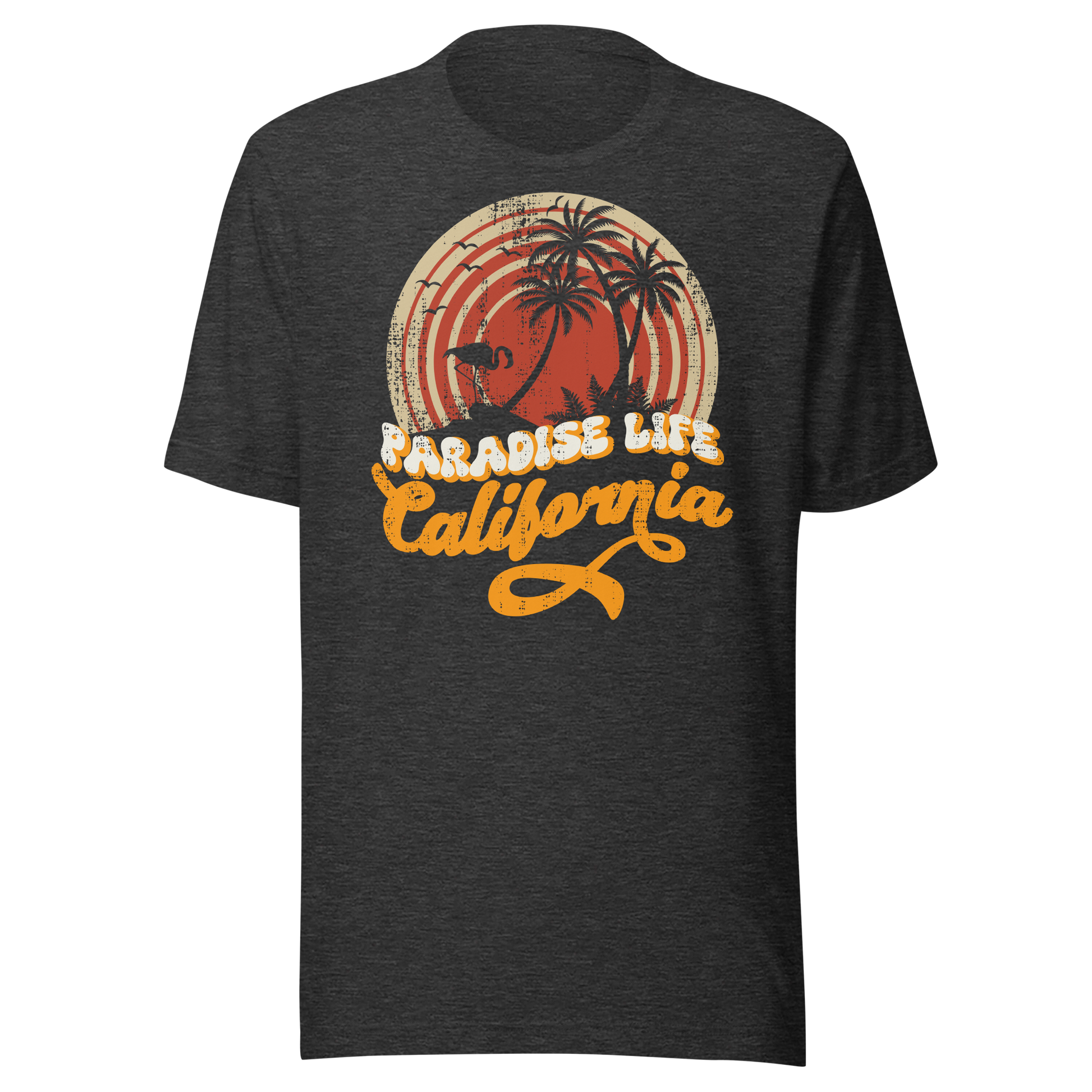 Retro Unisex T-Shirt - California Paradise Life Beach Ghost Front