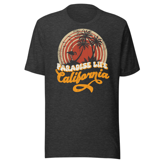Retro Unisex T-Shirt - California Paradise Life Beach Ghost Front