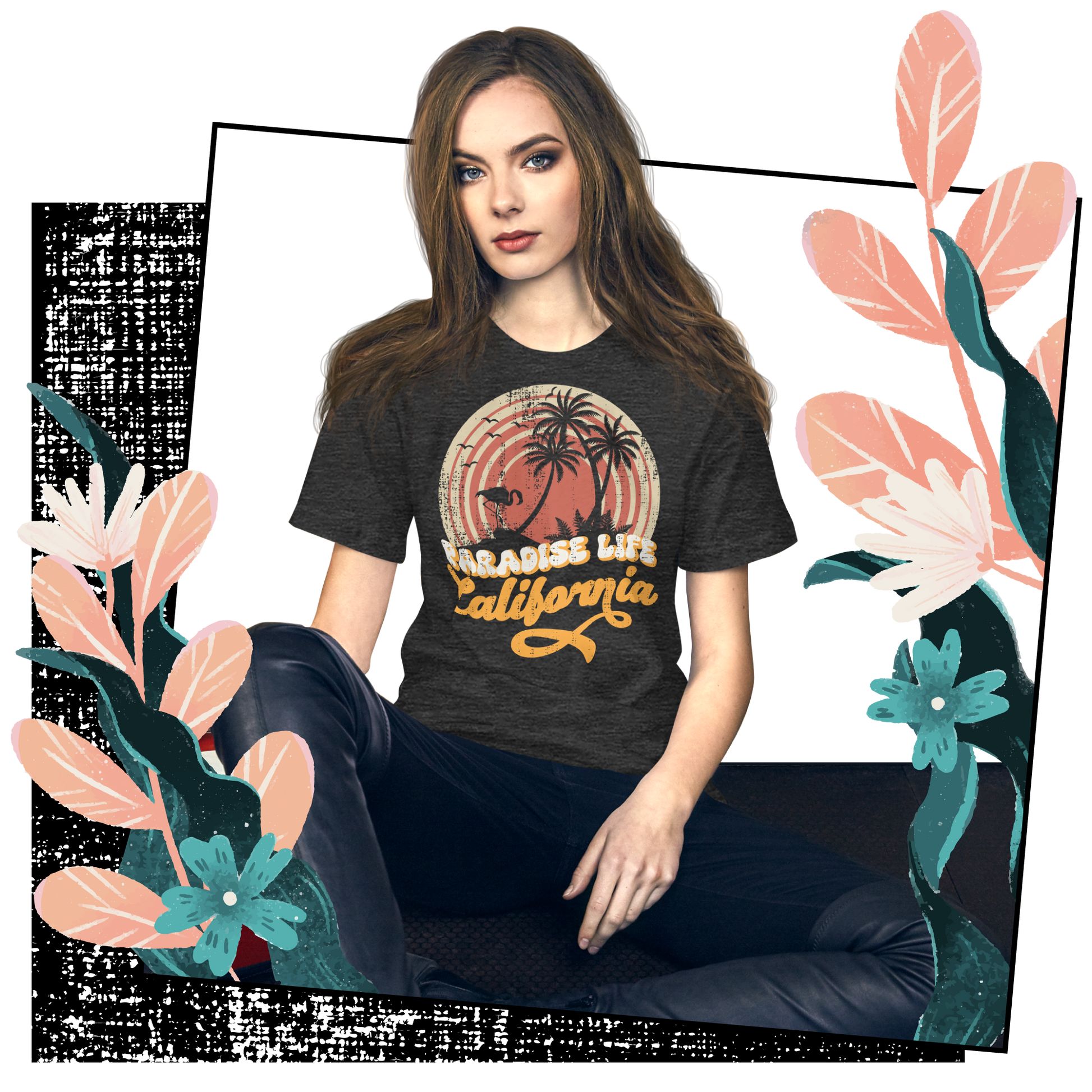 Retro Unisex T-Shirt - California Paradise Life Beach Lifestyle 01