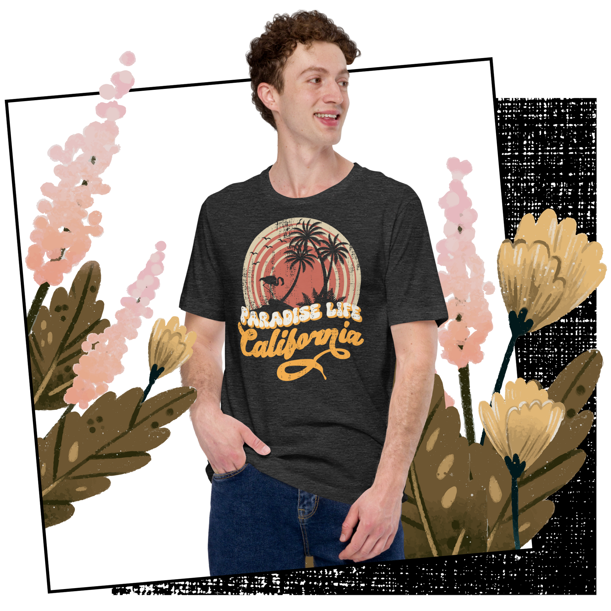 Retro Unisex T-Shirt - California Paradise Life Beach Lifestyle 02