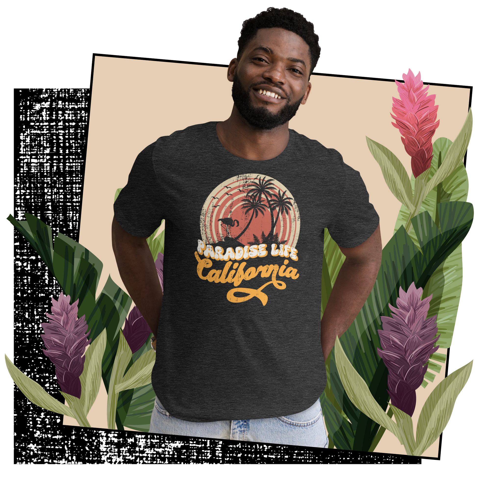 Retro Unisex T-Shirt - California Paradise Life Beach Lifestyle 03