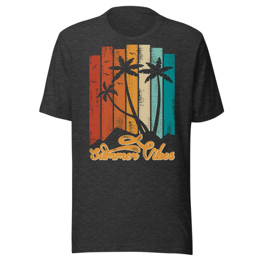 Retro Unisex T-Shirt - Stunning Summer Vibes Design Ghost Front