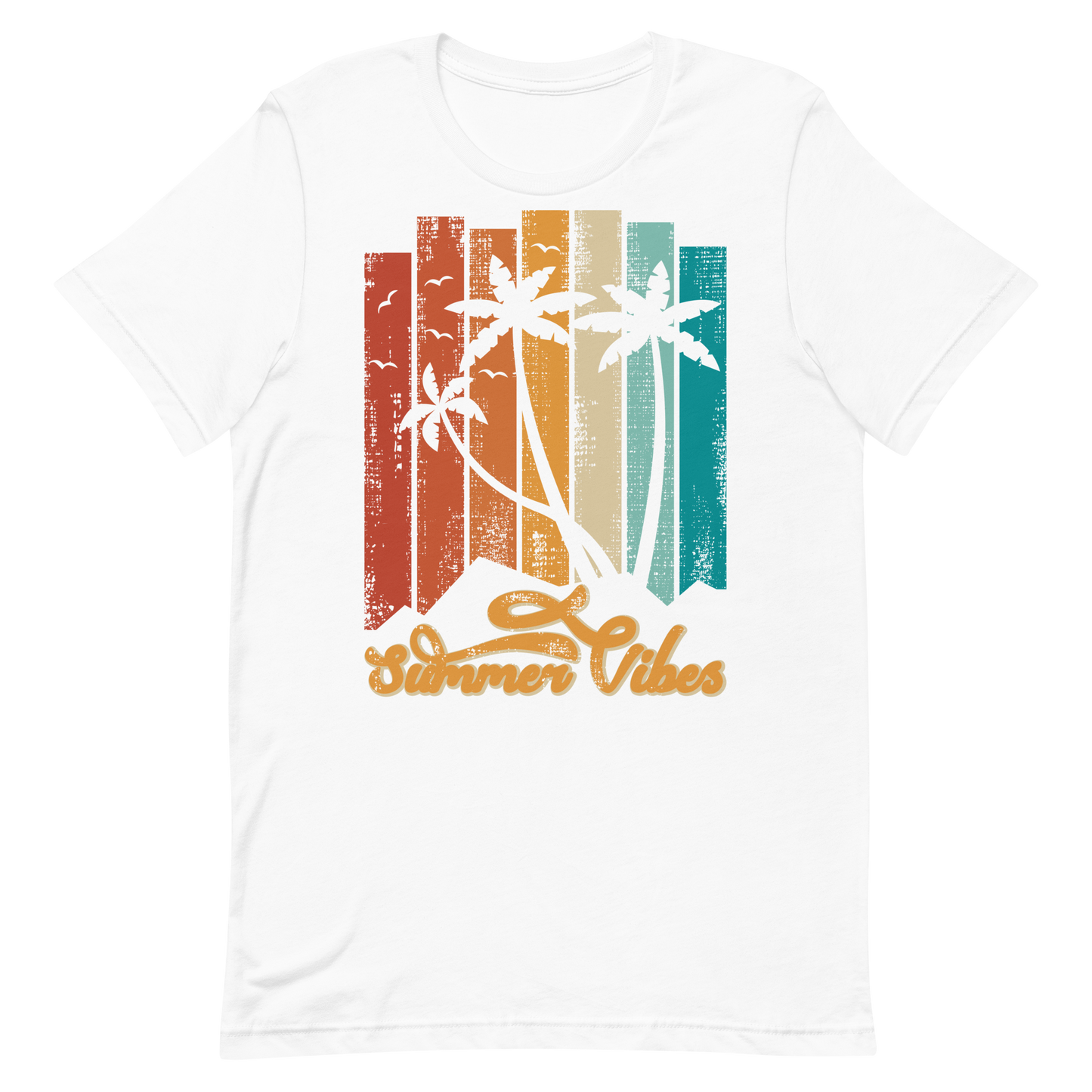 Retro Unisex T-Shirt - Stunning Summer Vibes Design White