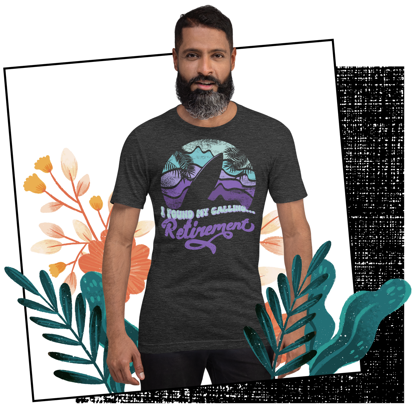 Retro Unisex T-Shirt - Surfboard With a Retirement Quote Lifestyle 01