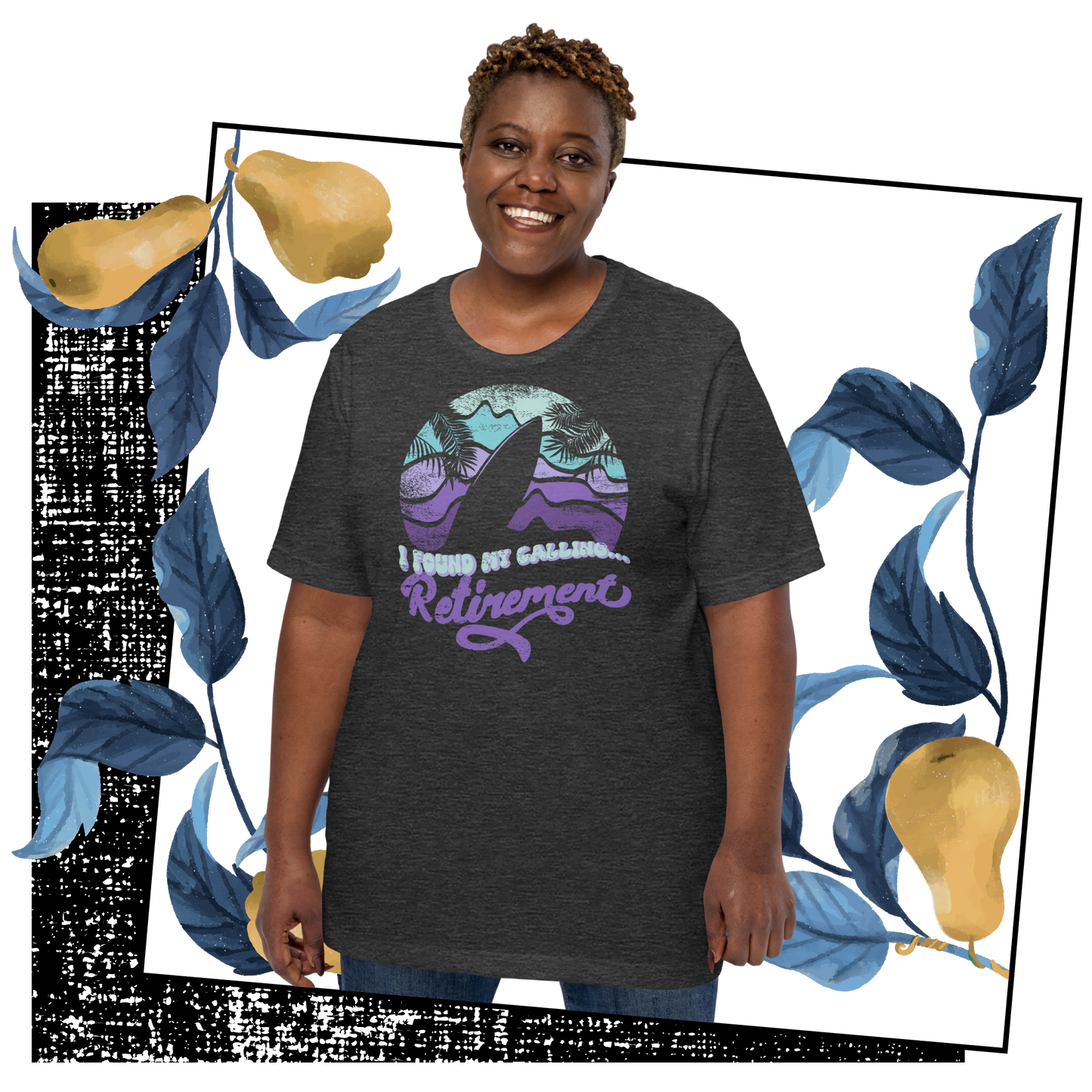 Retro Unisex T-Shirt - Surfboard With a Retirement Quote Lifestyle 02