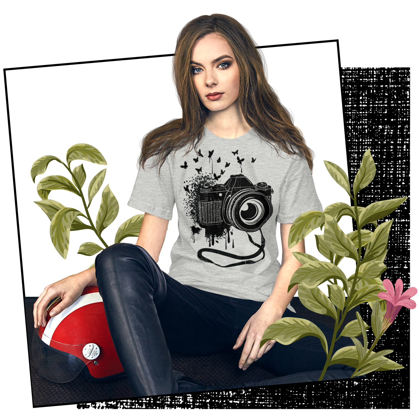 retro-unisex-t-shirt-vintage-camera-and-butterflies-lifestyle-01