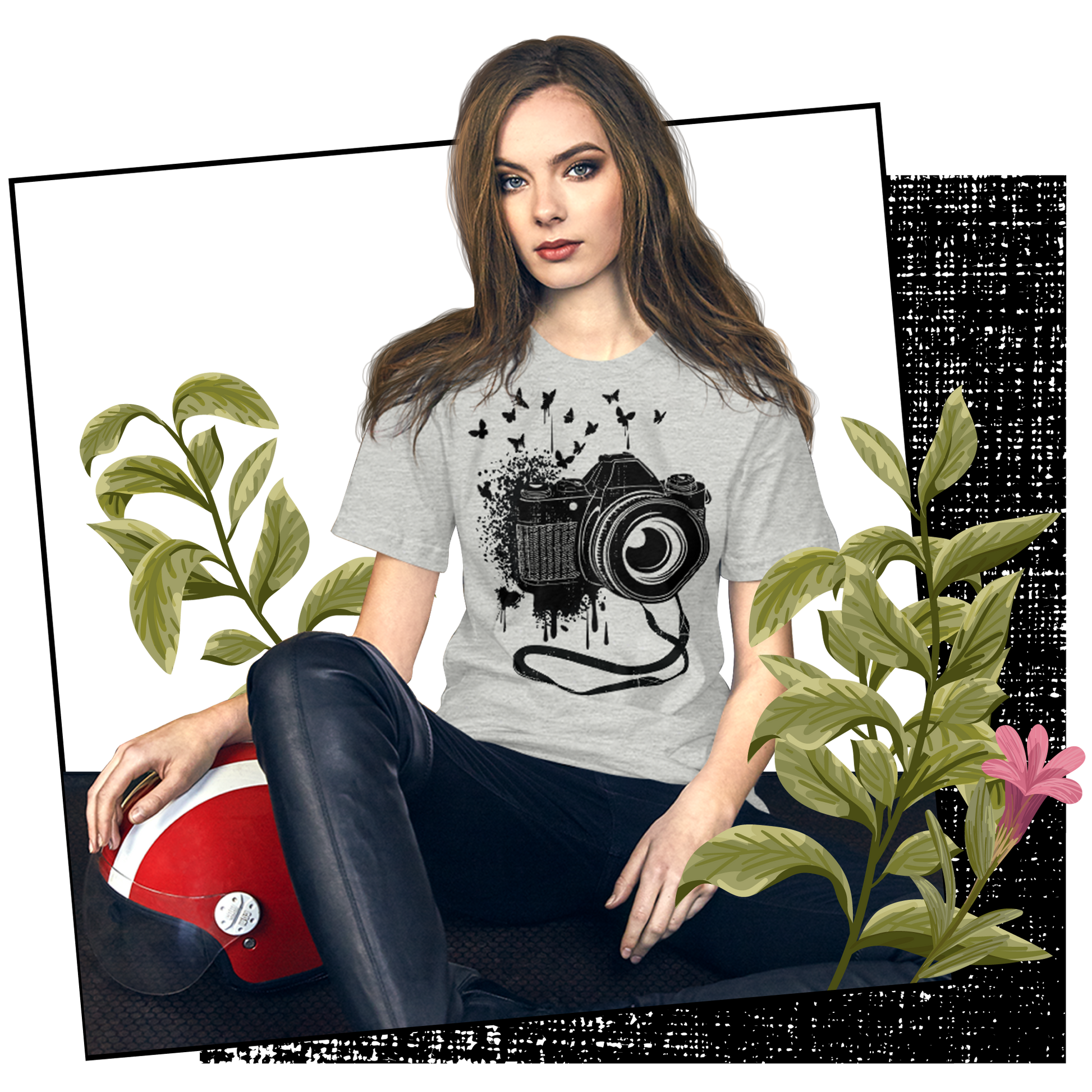 retro-unisex-t-shirt-vintage-camera-and-butterflies-lifestyle-01