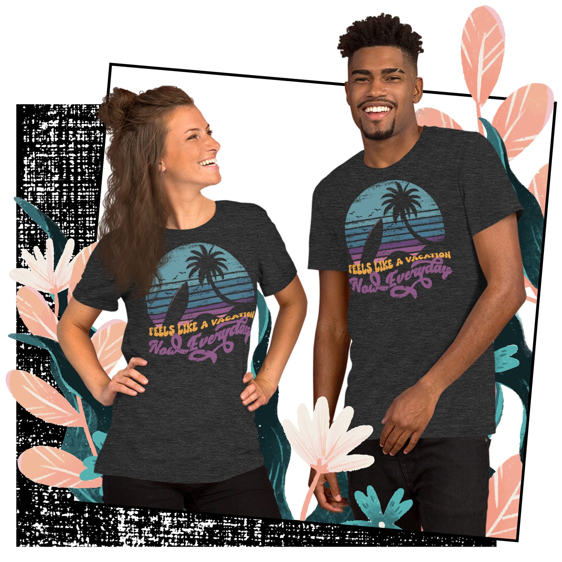 Retro Unisex T-Shirt - Beach Sunset and a Retirement Quote Lifestyle 02