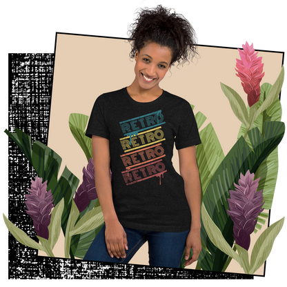 Retro Unisex T-Shirt - Colorful Retro Typography Design Lifestyle 02