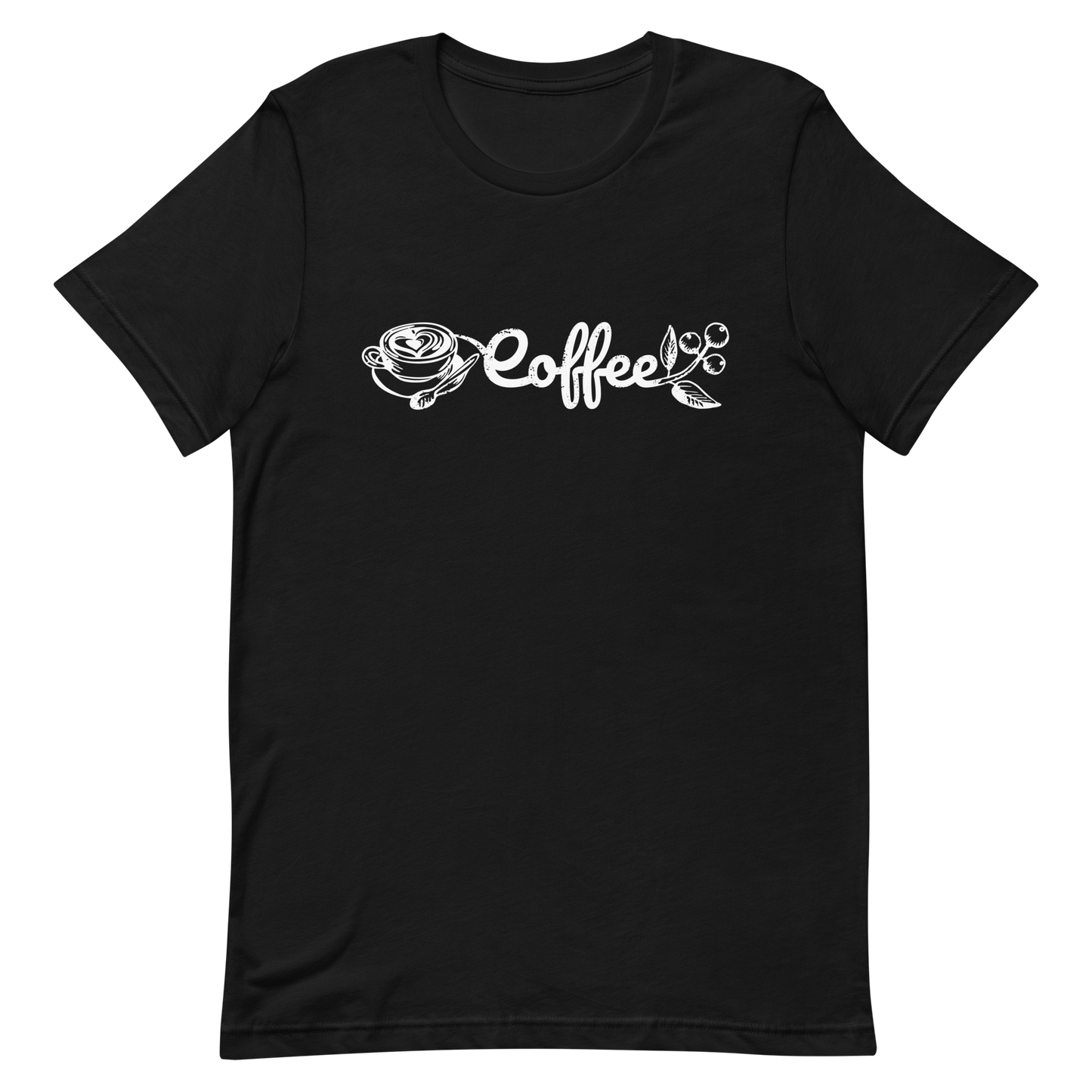 Retro Unisex T-Shirt - Creative Coffee Typography Design Black