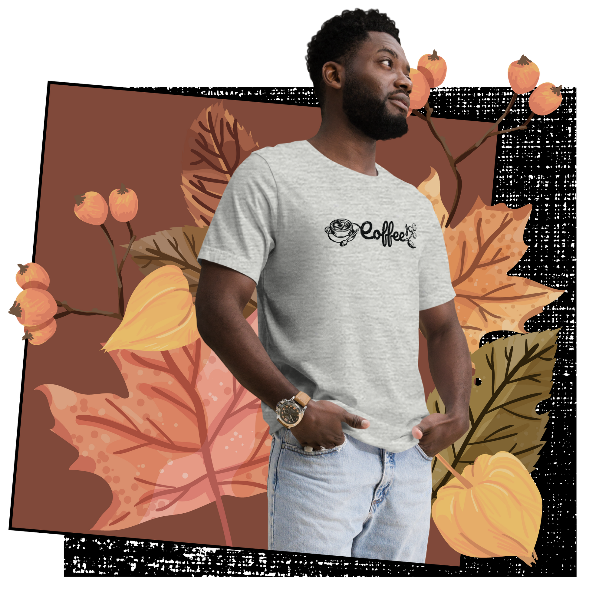 Retro Unisex T-Shirt - Creative Coffee Typography Design Lifestyle 01