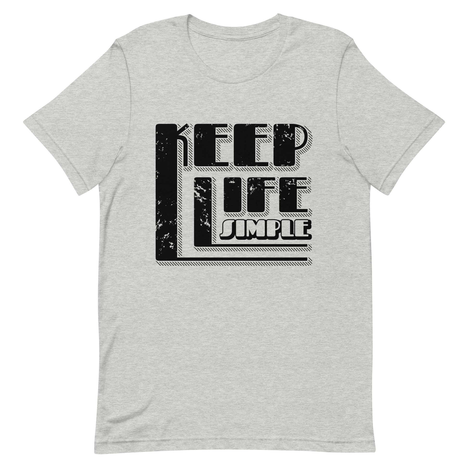 Retro Unisex T-Shirt - Keep Life Simple Athletic Heather
