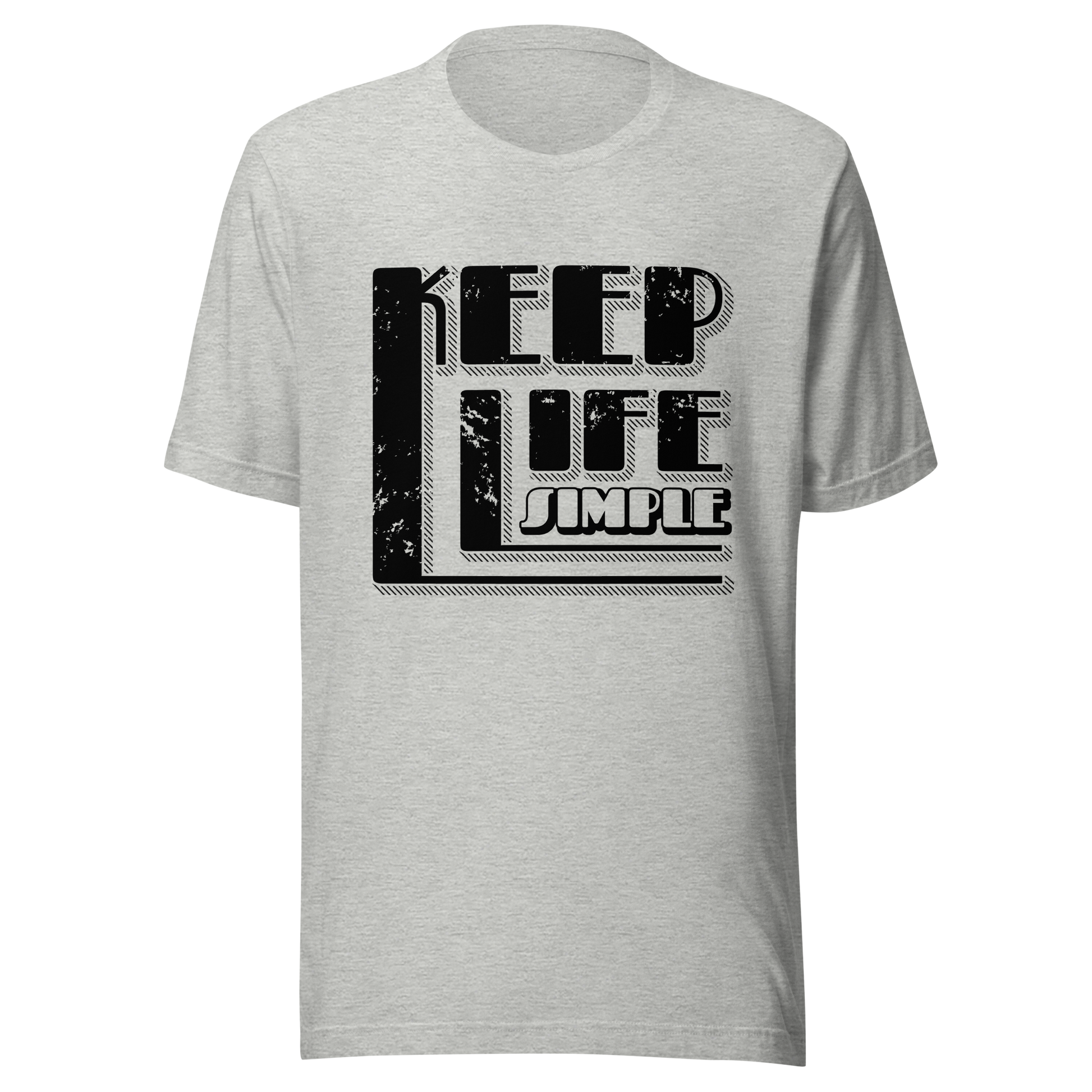 Retro Unisex T-Shirt - Keep Life Simple Ghost Front