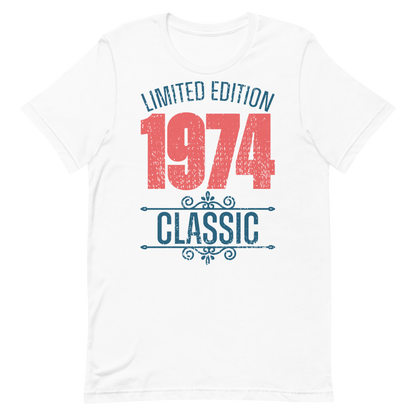 Retro Unisex T-Shirt - Limited Edition 1974 Classic White