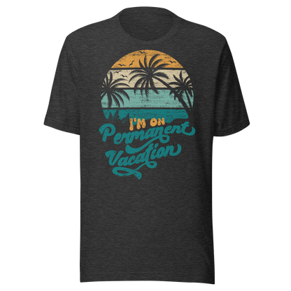 Retro Unisex T-Shirt - Palm Trees With a Retirement Quote Ghost Front