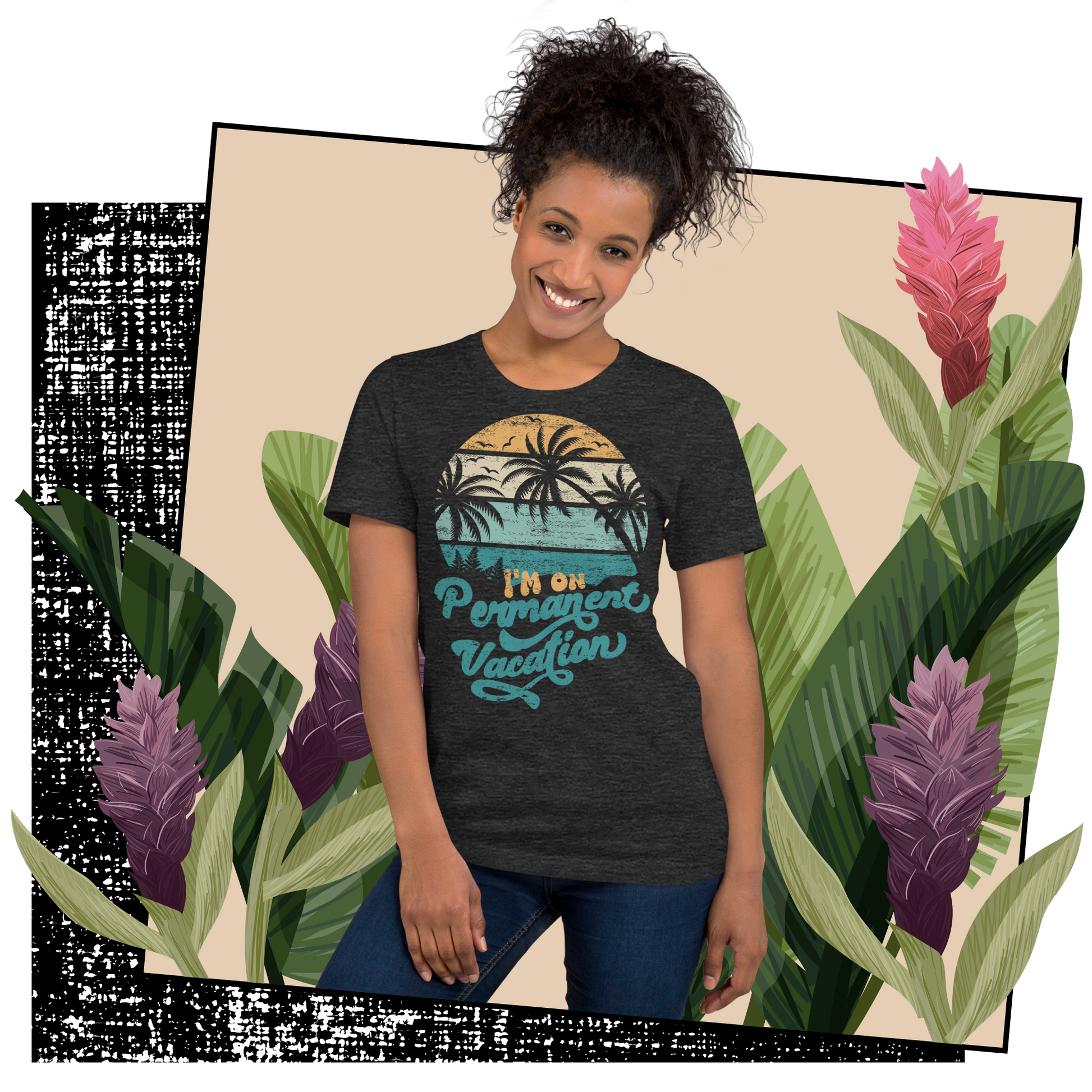 Retro Unisex T-Shirt - Palm Trees With a Retirement Quote Lifestyle 01