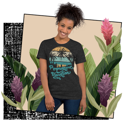 Retro Unisex T-Shirt - Palm Trees With a Retirement Quote Lifestyle 01