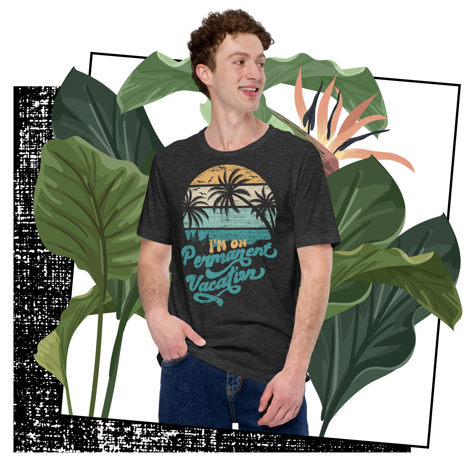 Retro Unisex T-Shirt - Palm Trees With a Retirement Quote Lifestyle 02