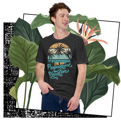 Retro Unisex T-Shirt - Palm Trees With a Retirement Quote Lifestyle 02