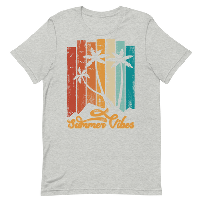 Retro Unisex T-Shirt - Stunning Summer Vibes Design Athletic Heather