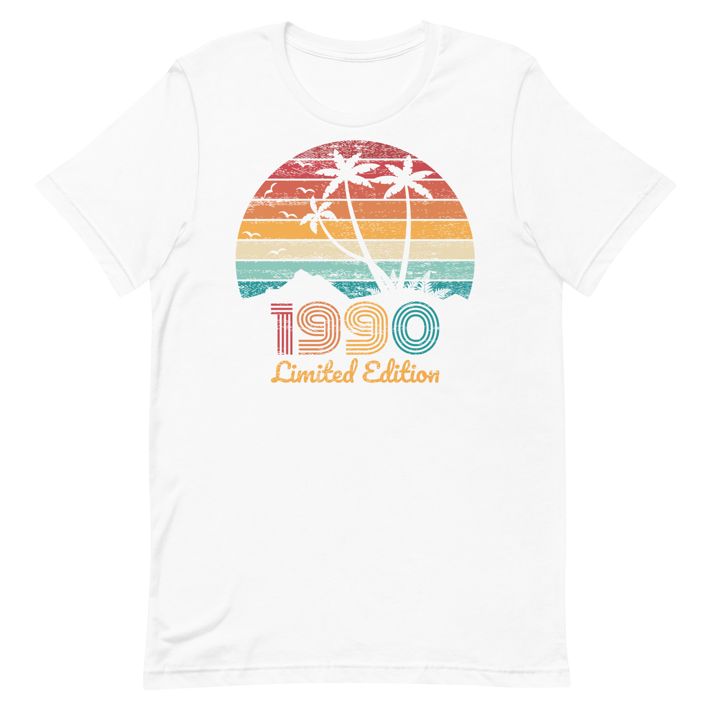 Retro Unisex T-Shirt - Summer Beach 1990 Limited Edition White