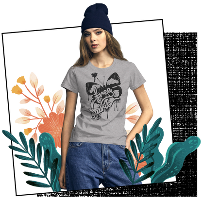 Retro Women’s T-Shirt - Free Spirit Typography Design Lifestyle 01
