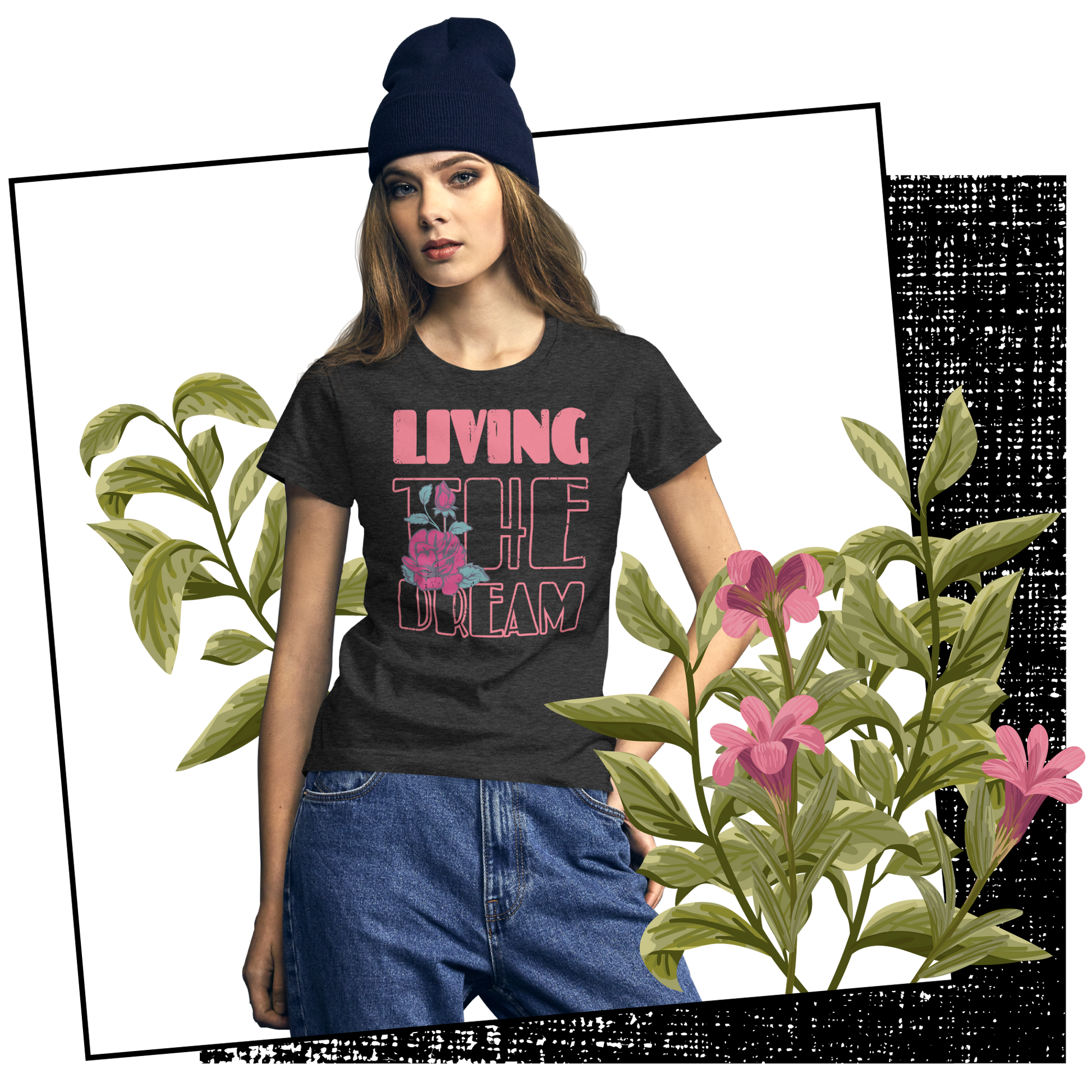 Retro Women's T-Shirt - Living The Dream Lifestyle 01