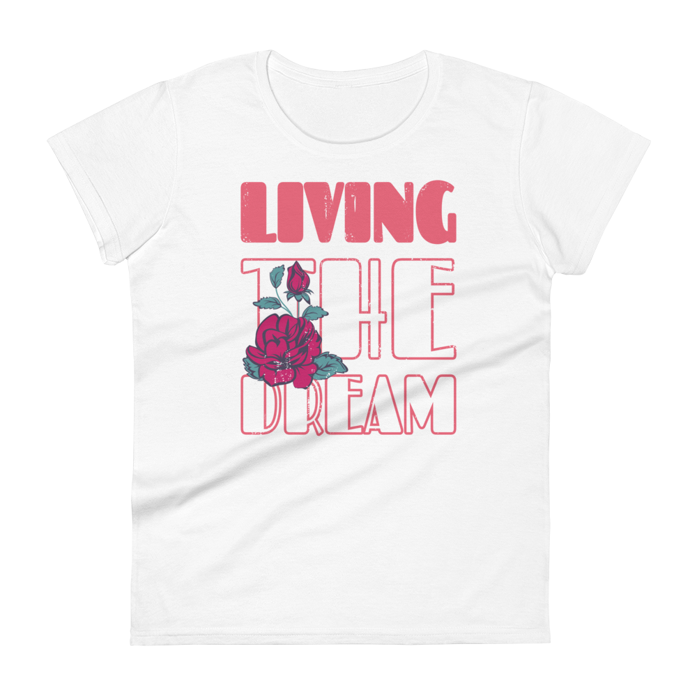 Retro Women's T-Shirt - Living The Dream White